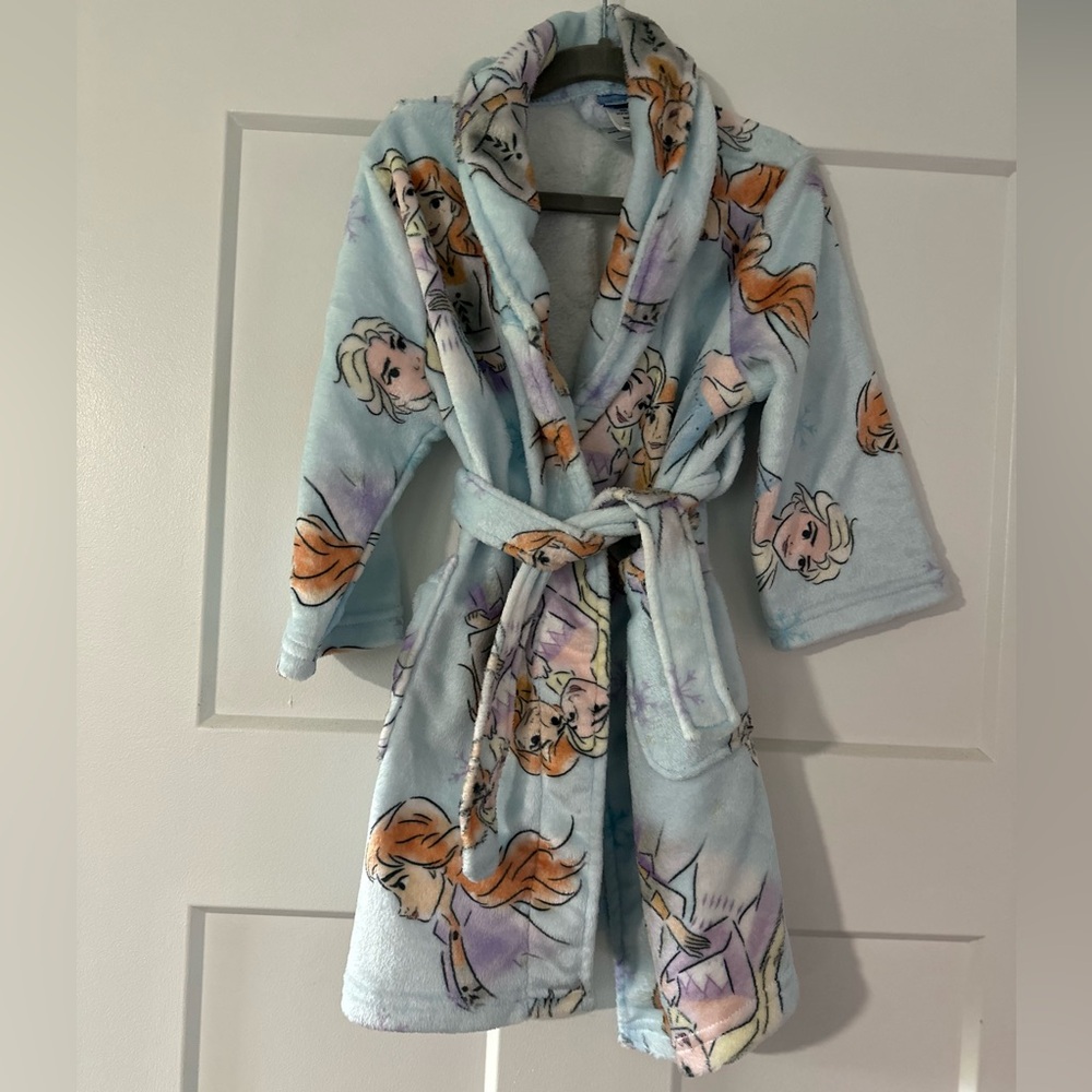 Disney Frozen Plush Bathrobe for Kids - Multicolor NWOT